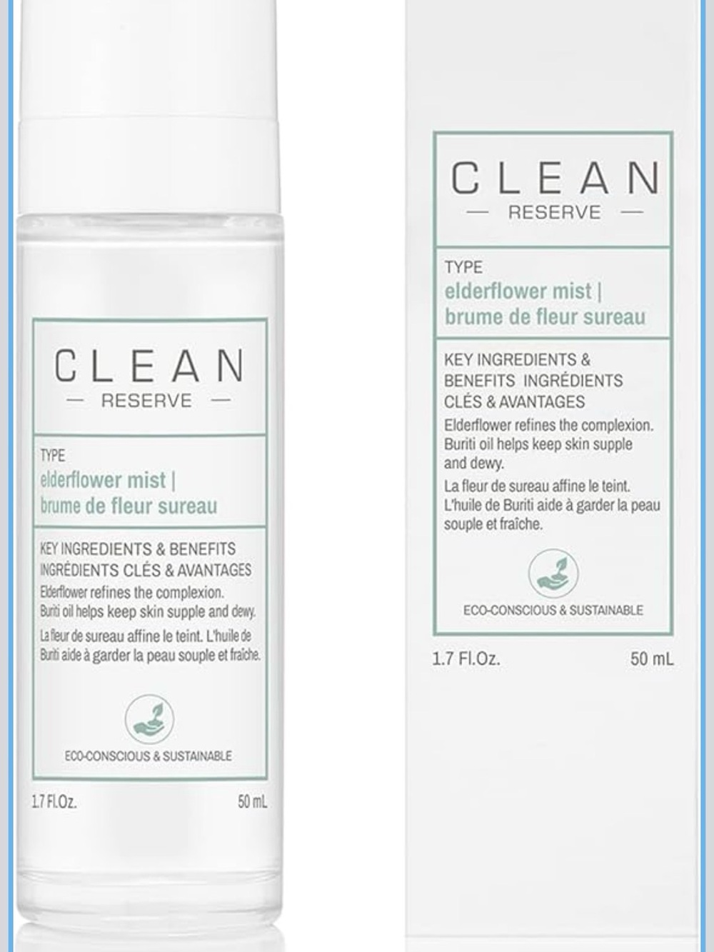 Elderflower Mist Toner - White Hydrating Facial Mist